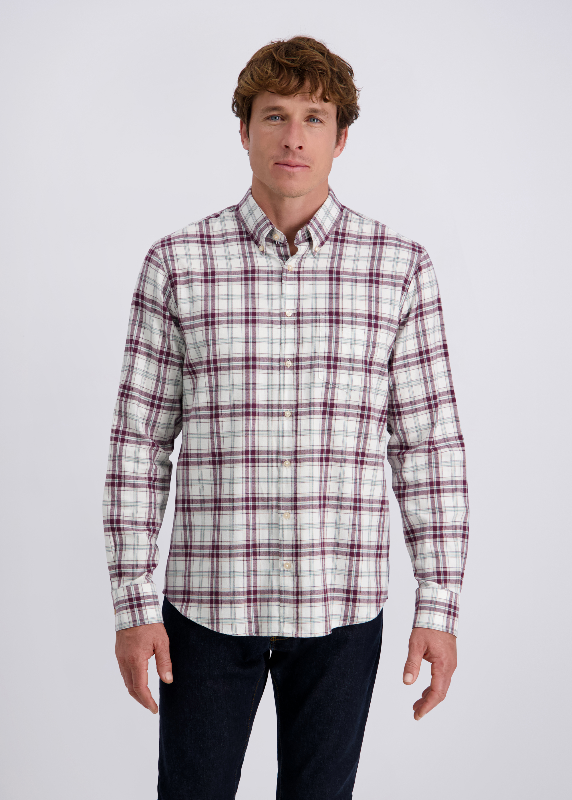 Freizeithemd mit Karomuster, Winetasting Frontansicht