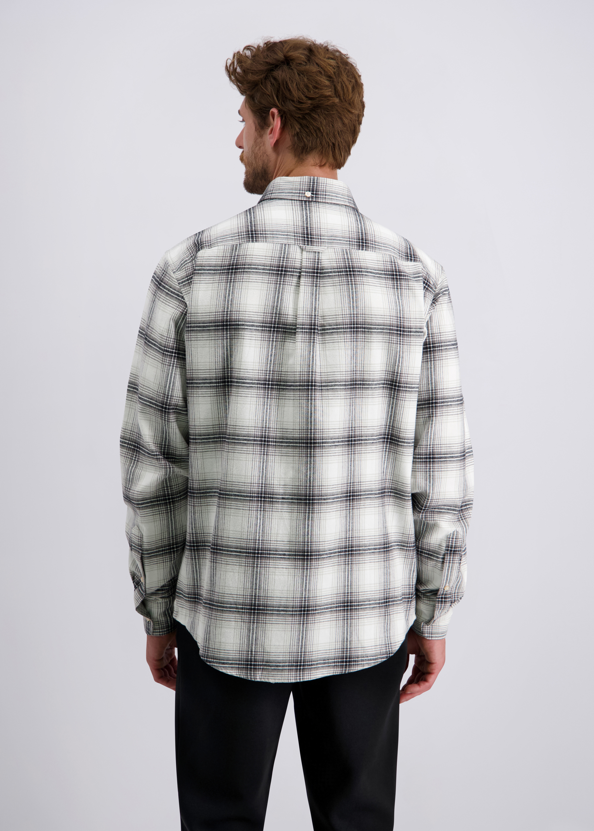 Freizeithemd mit Karomuster, Granite Gray Detailansicht 1