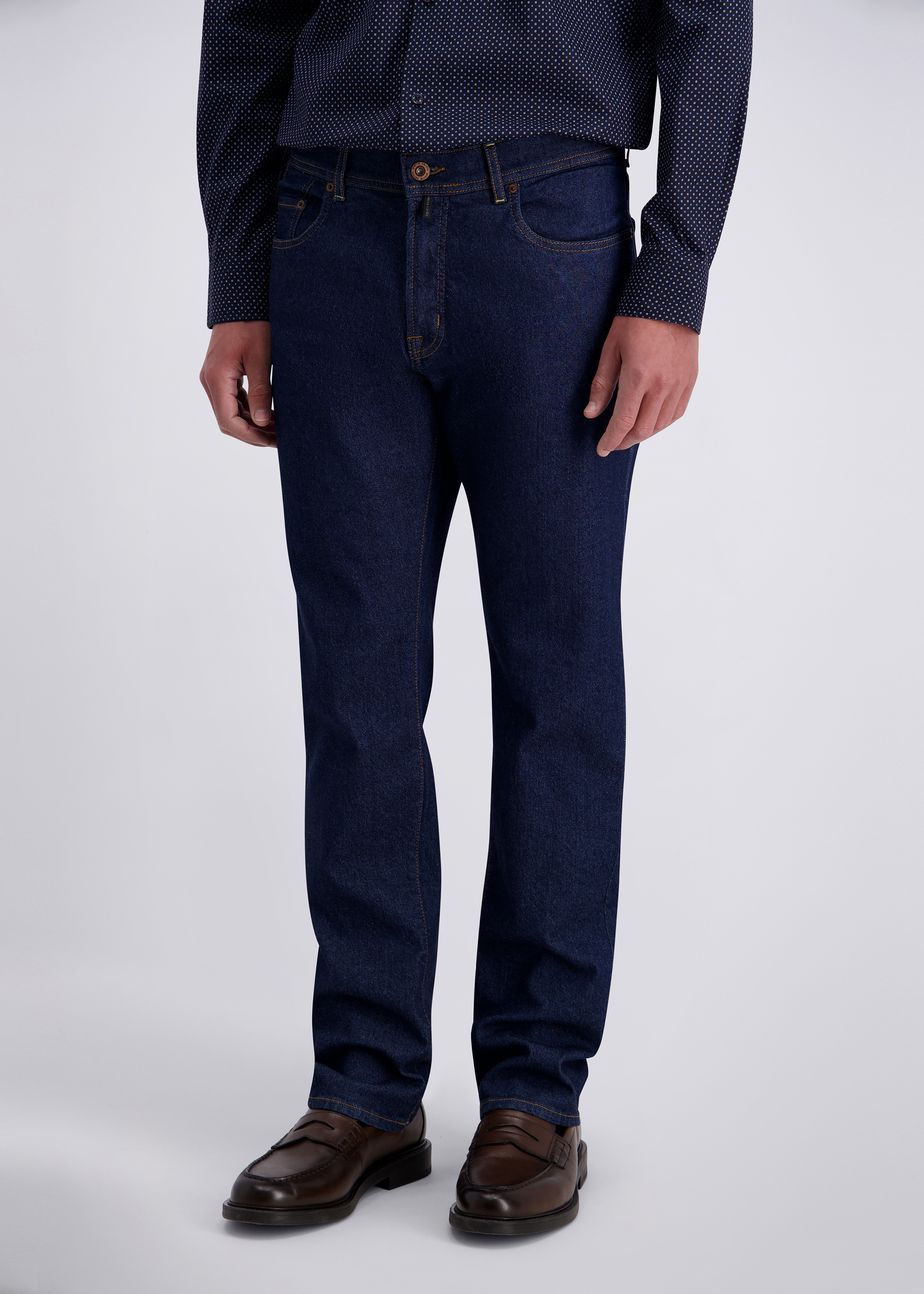 Laval Regular Fit Denim Jeans, dark blue raw Frontansicht