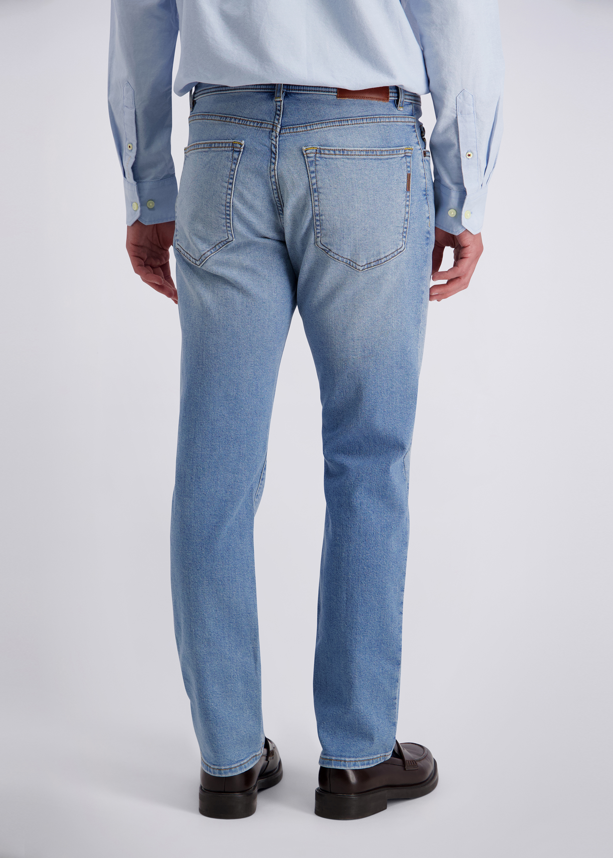 Laval Regular Fit Denim Jeans, light blue used buffies Detailansicht 1