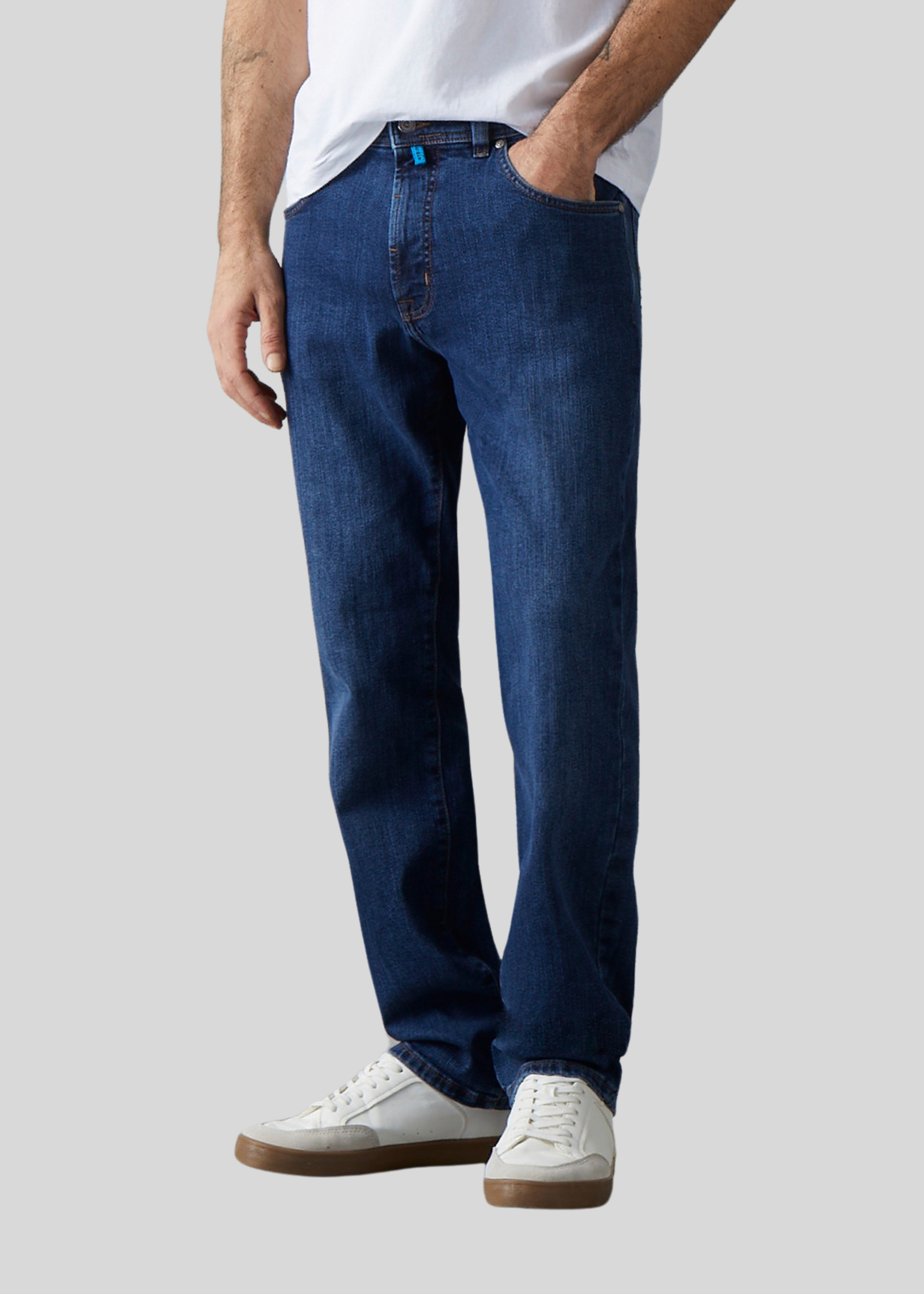 Dijon Comfort Fit Jeans, Dark blue used Frontansicht