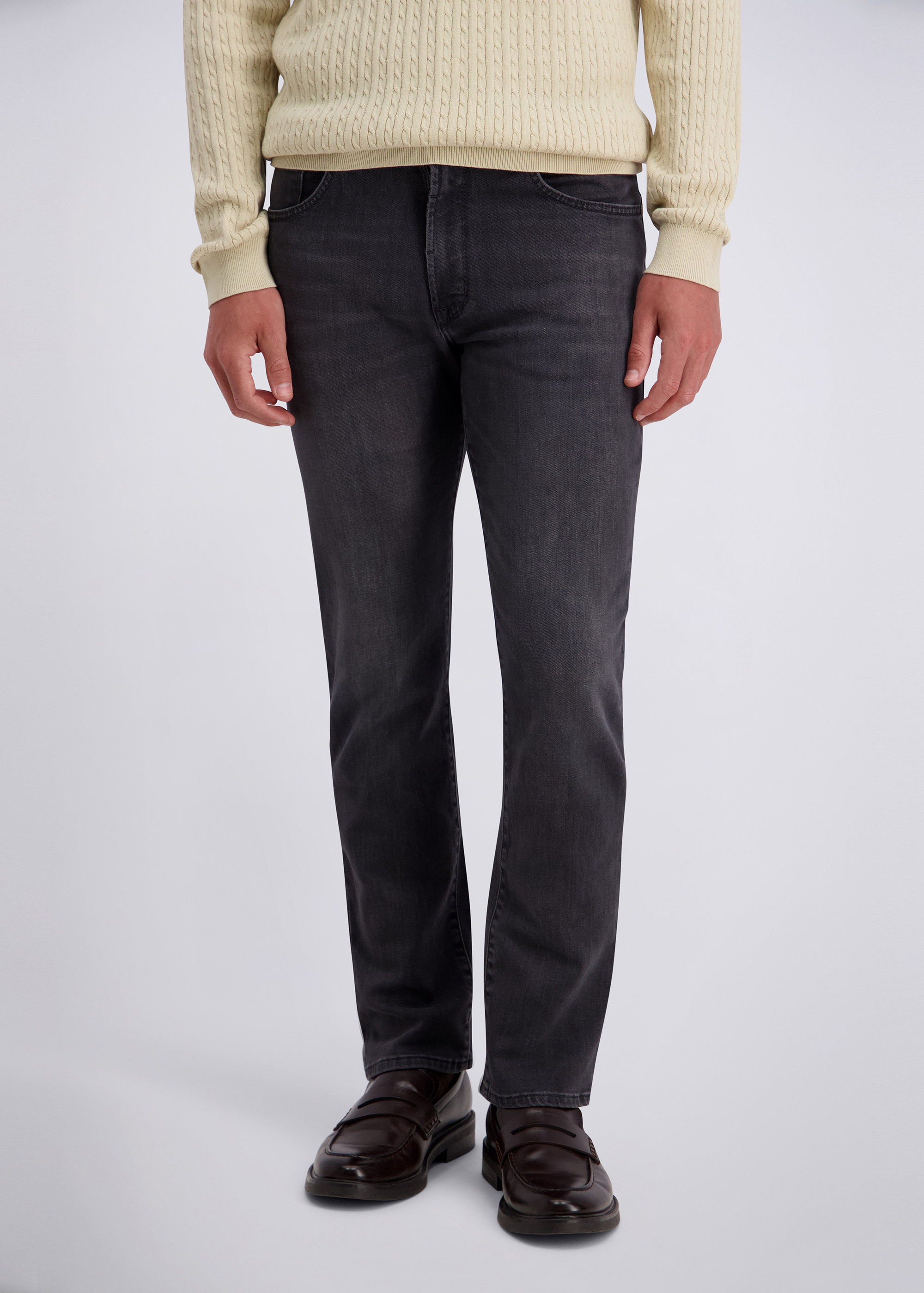 Dijon Komfort Jeans, grey used Frontansicht