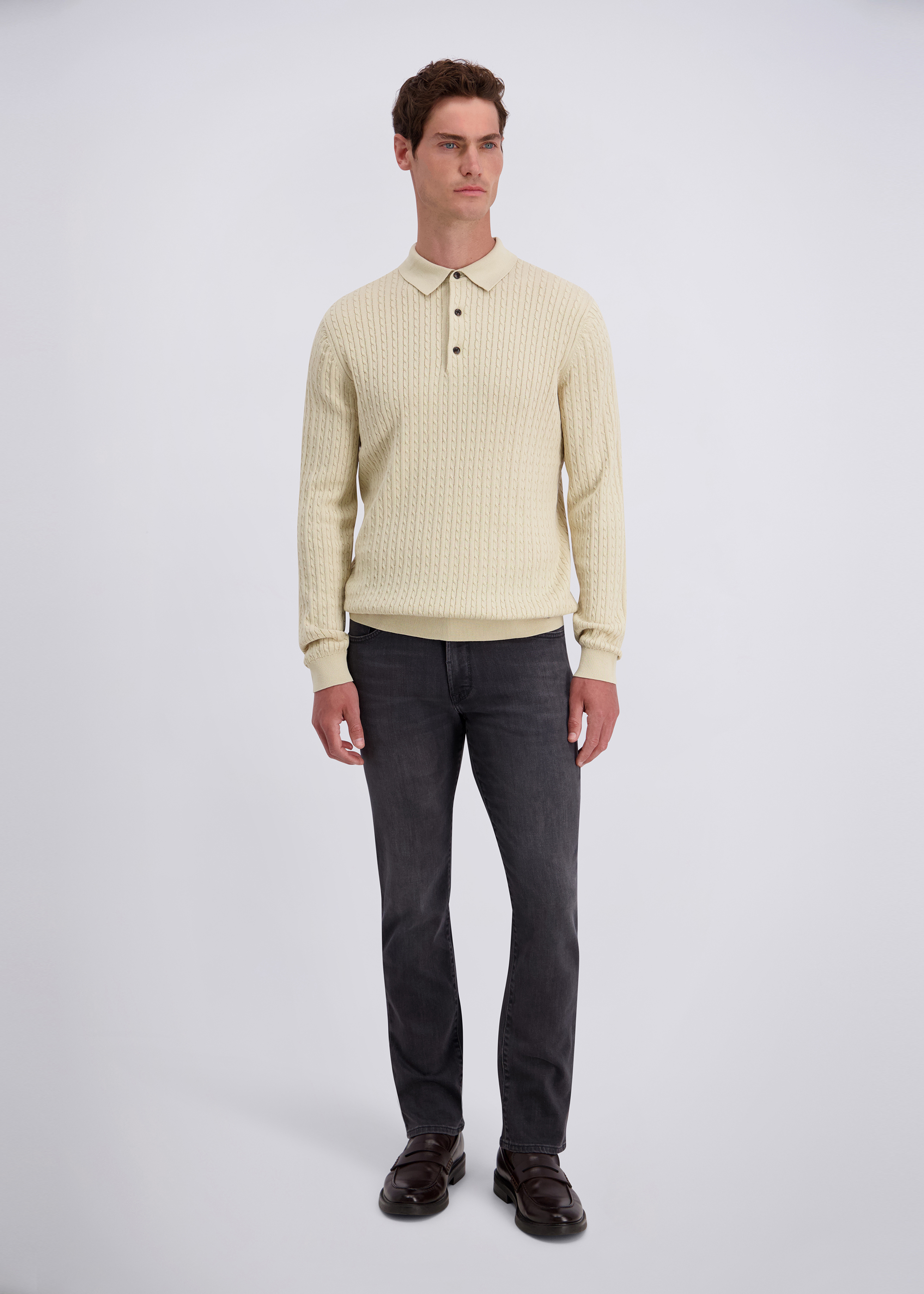 Dijon Komfort Jeans, grey used Rückansicht