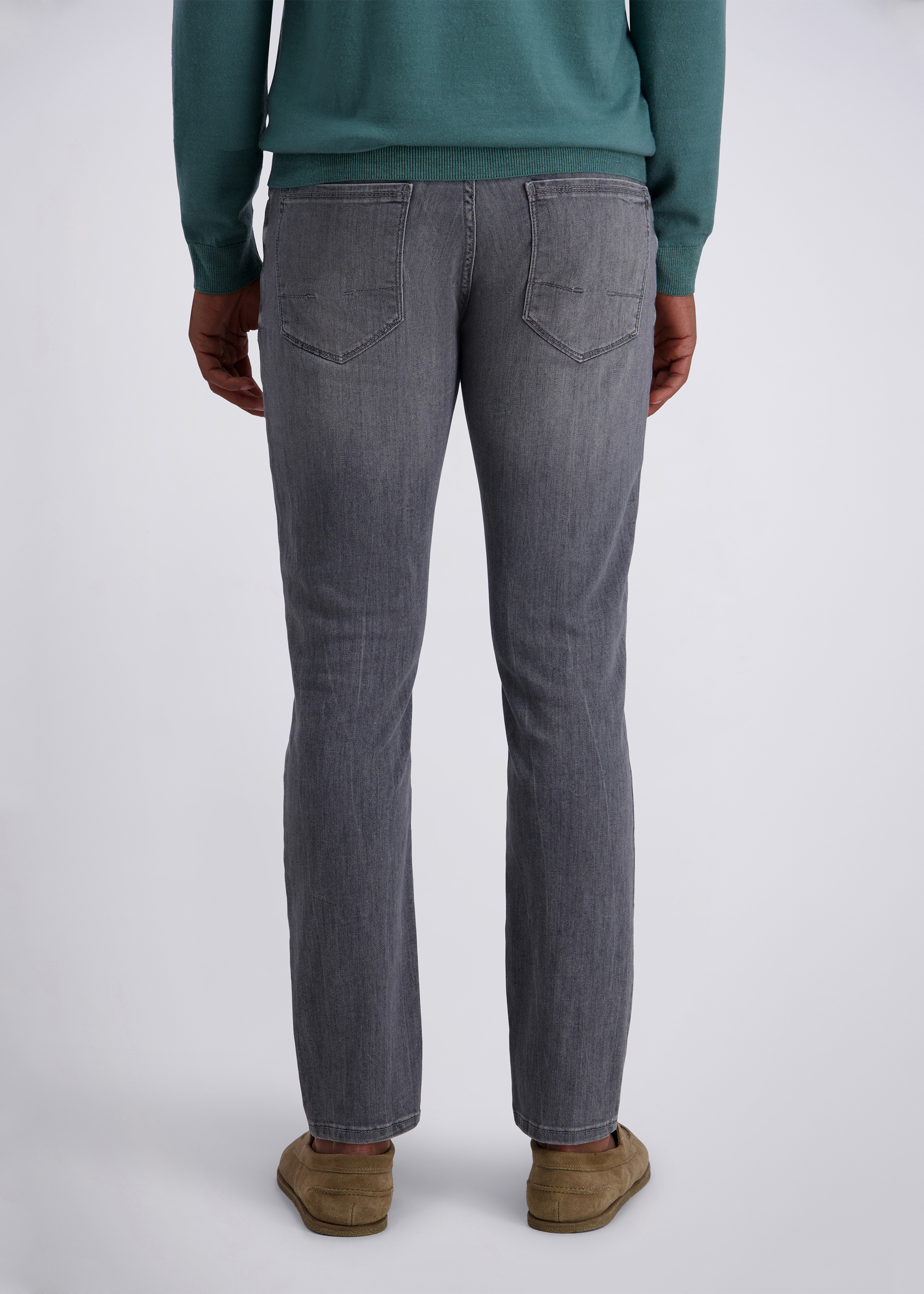 5-Pocket Limoux im Tapered Fit, light grey used Detailansicht 1