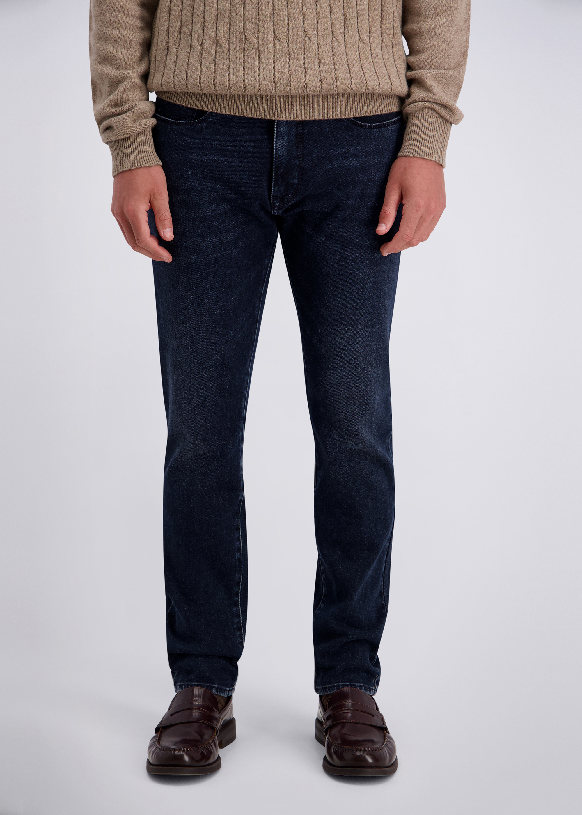 Jeans im Tapered Fit, blue/black fashion Frontansicht