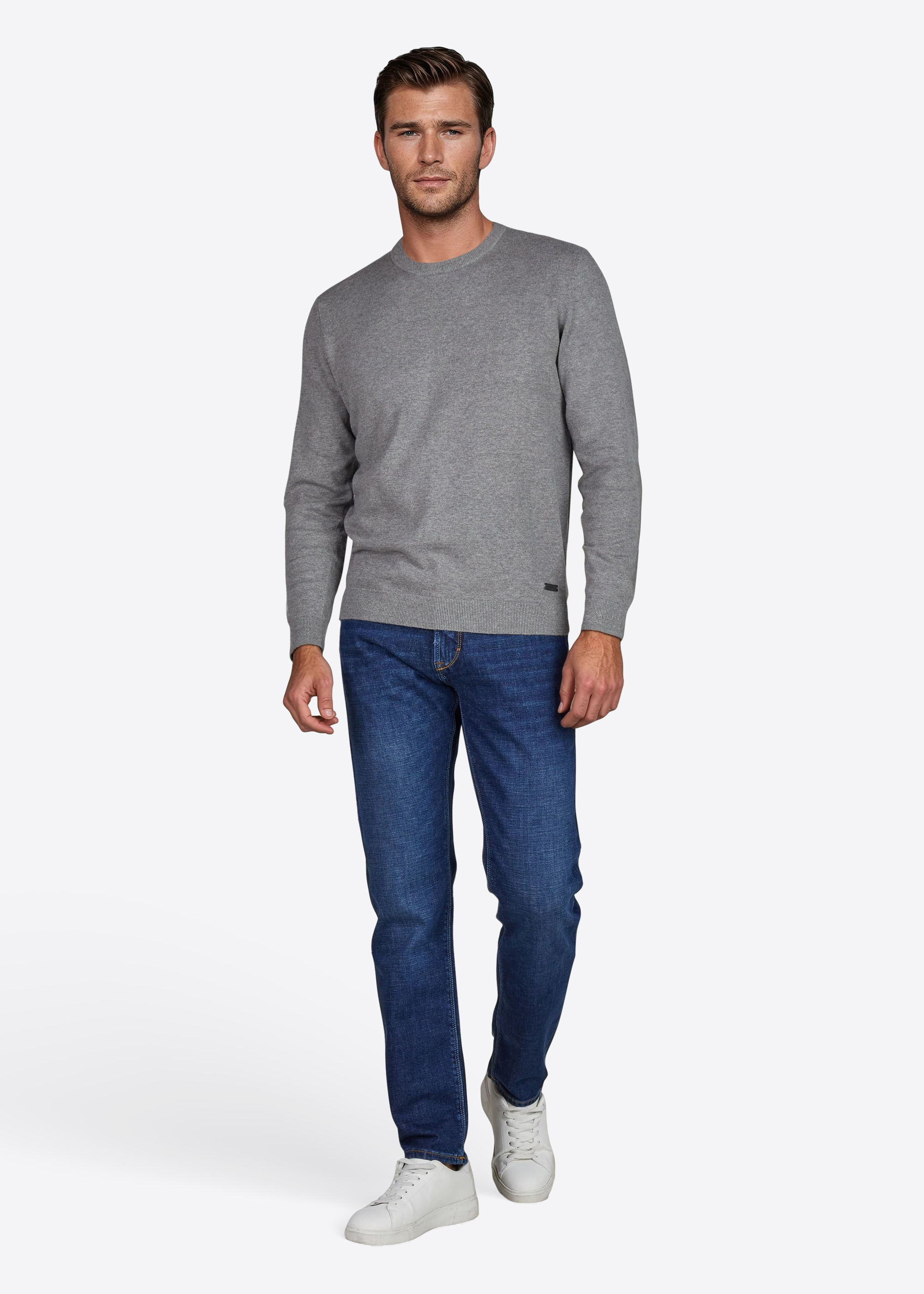 Lyon Tapered Fit Jeans, ocean blue fashion Rückansicht