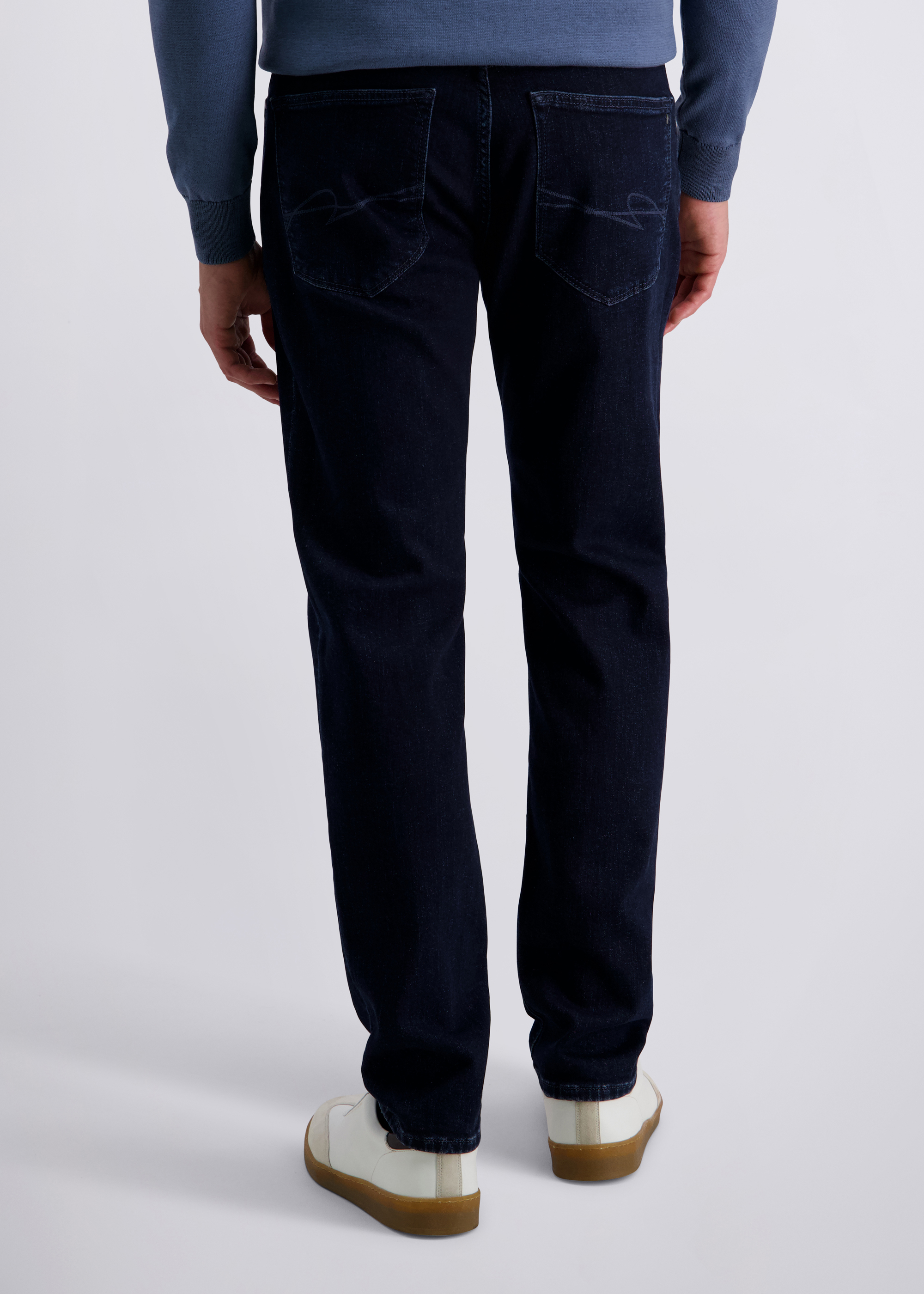 Lyon Tapered Fit Cashmere Denim, dark blue raw Detailansicht 1