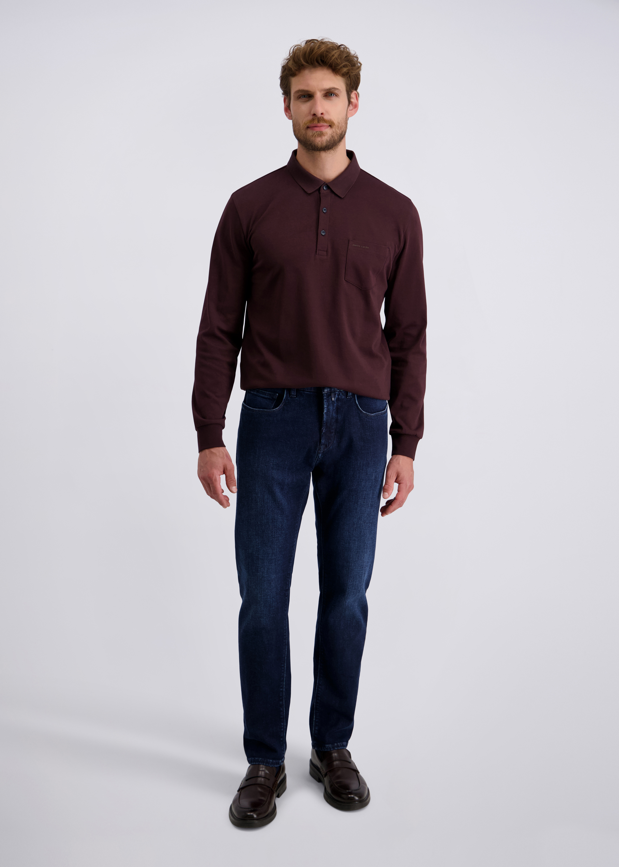 Lyon Tapered Fit Cashmere Denim, blue used Rückansicht
