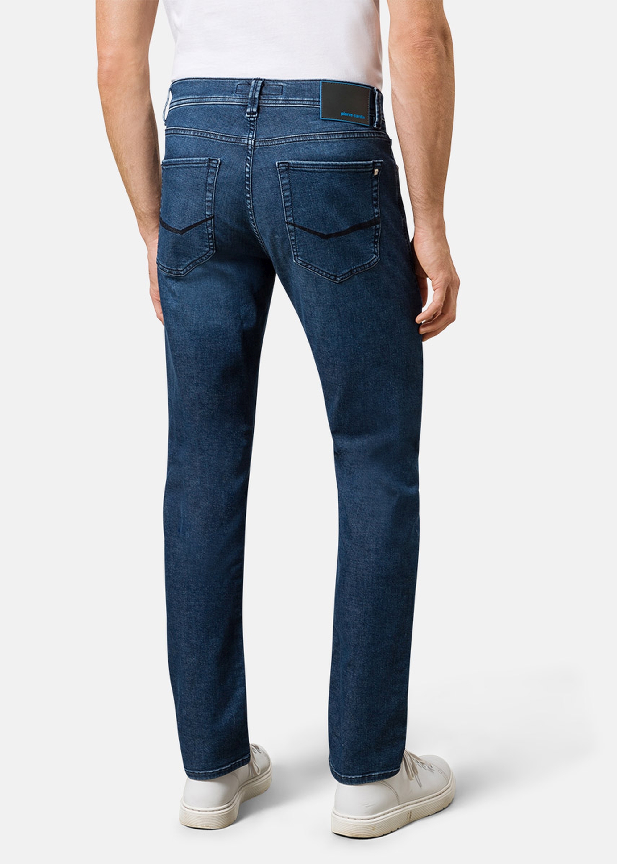 Lyon Tapered Fit Jeans Futureflex, blue used buffies Detailansicht 1