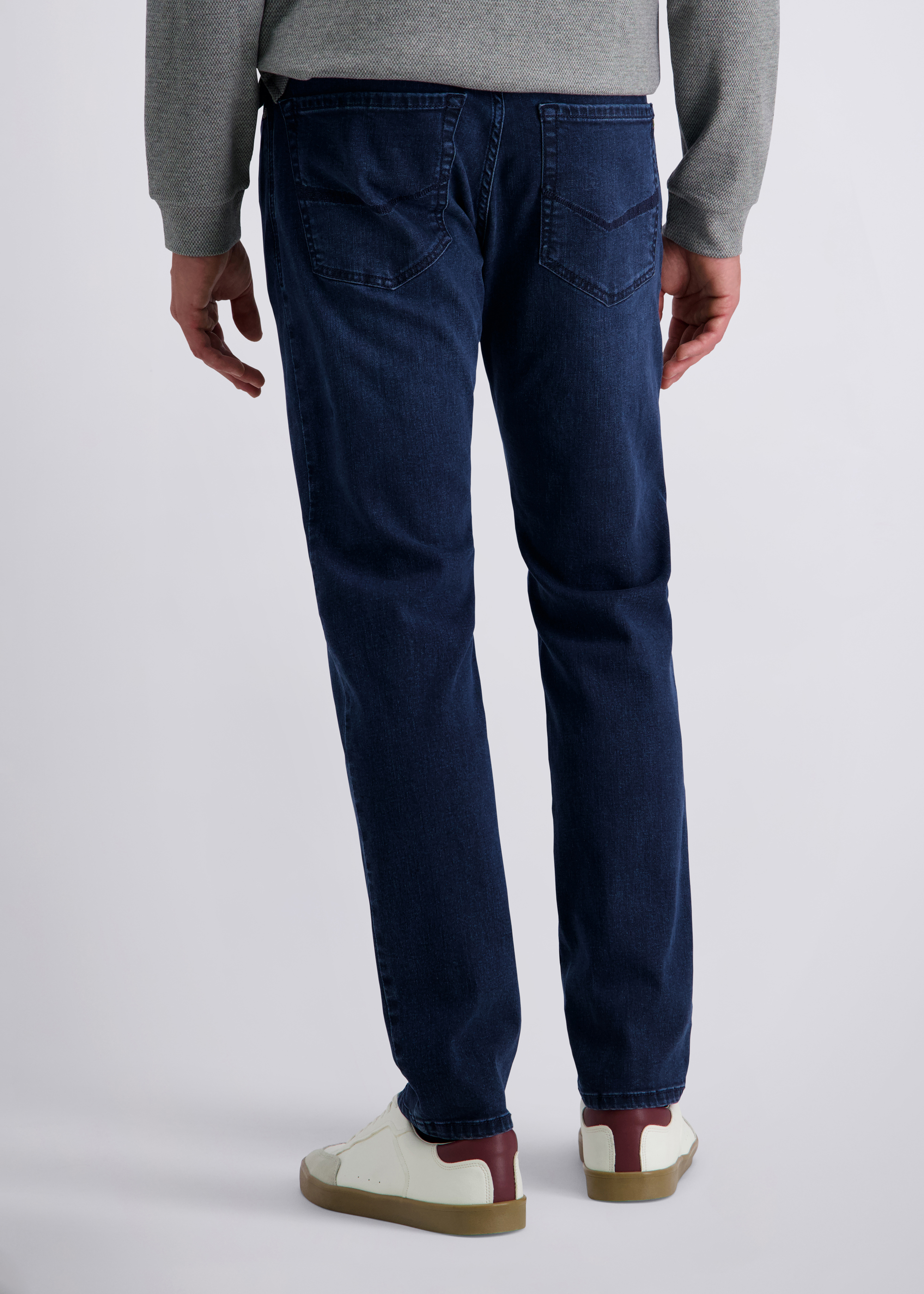 Lyon Tapered Fit Jeans zeitlos, dark blue used Detailansicht 1