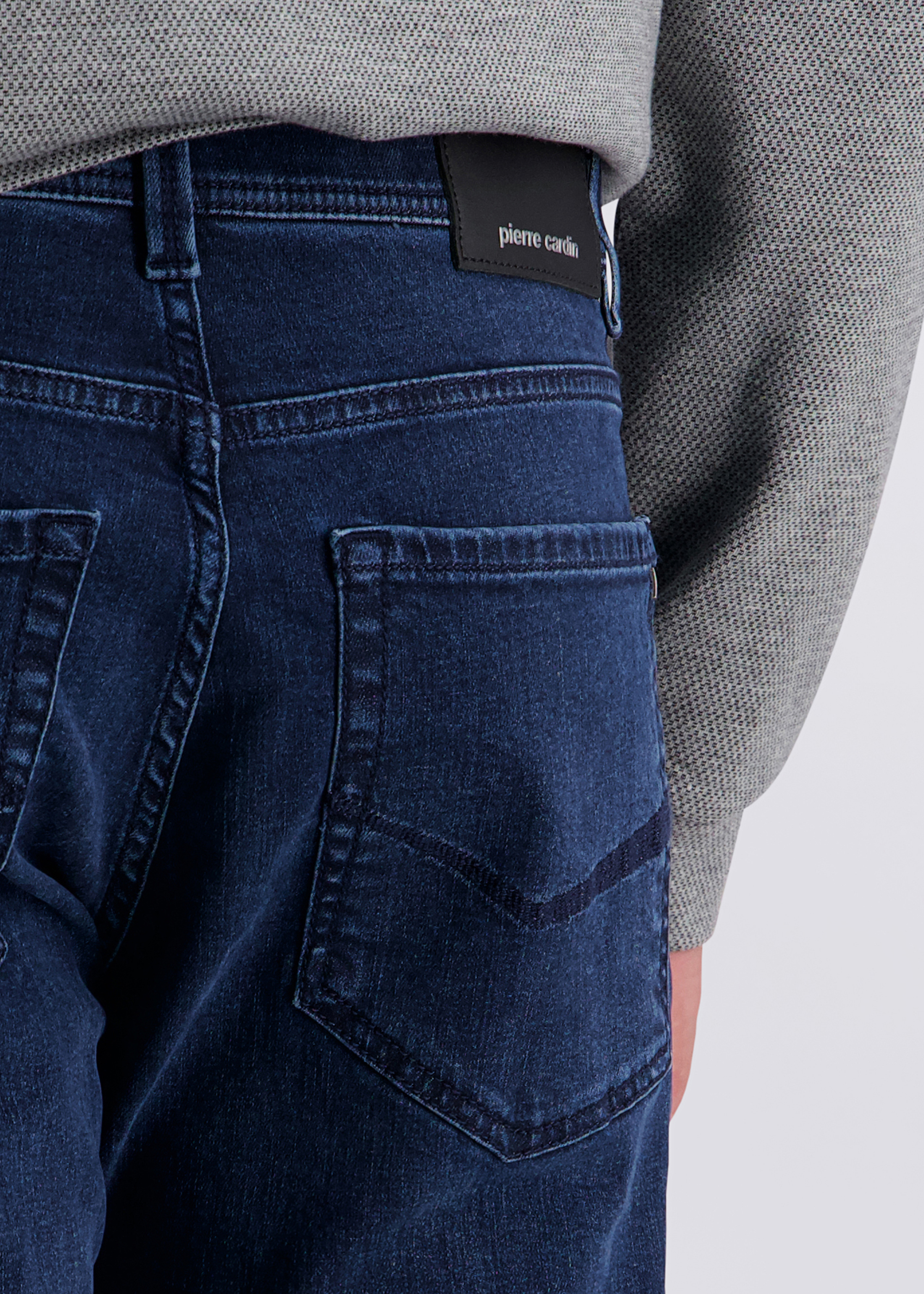 Lyon Tapered Fit Jeans zeitlos, dark blue used Detailansicht 2