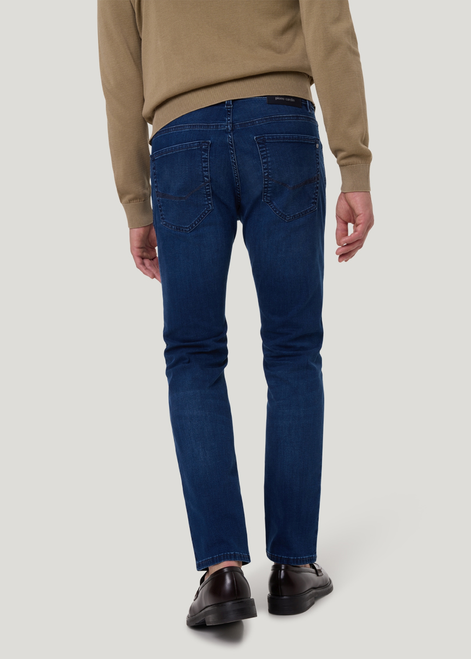 Jeans Lyon mit Dornschlaufe, dark blue used buffies Detailansicht 1