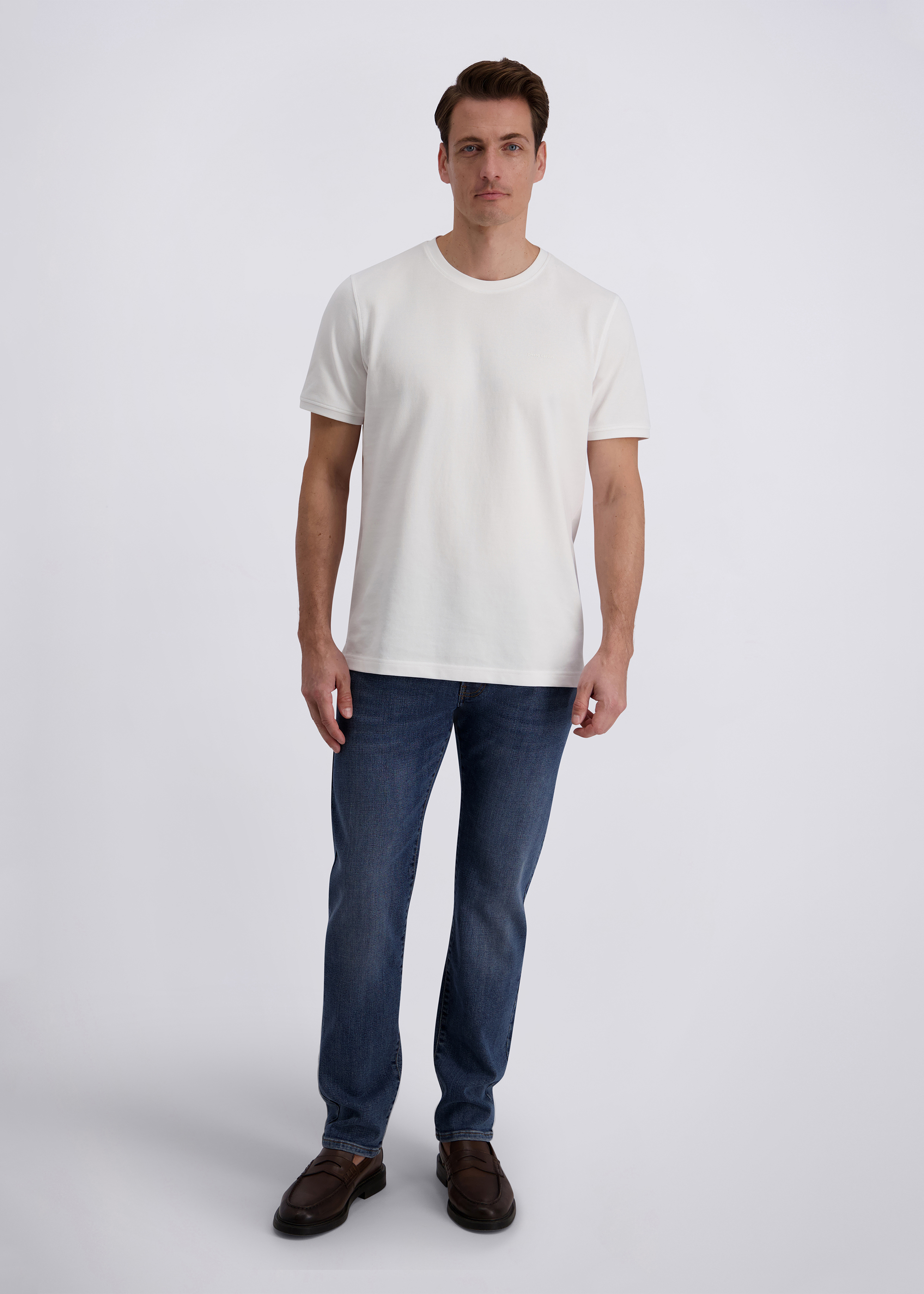 5-Pocket Jeans in Tapered Fit, blue Rückansicht