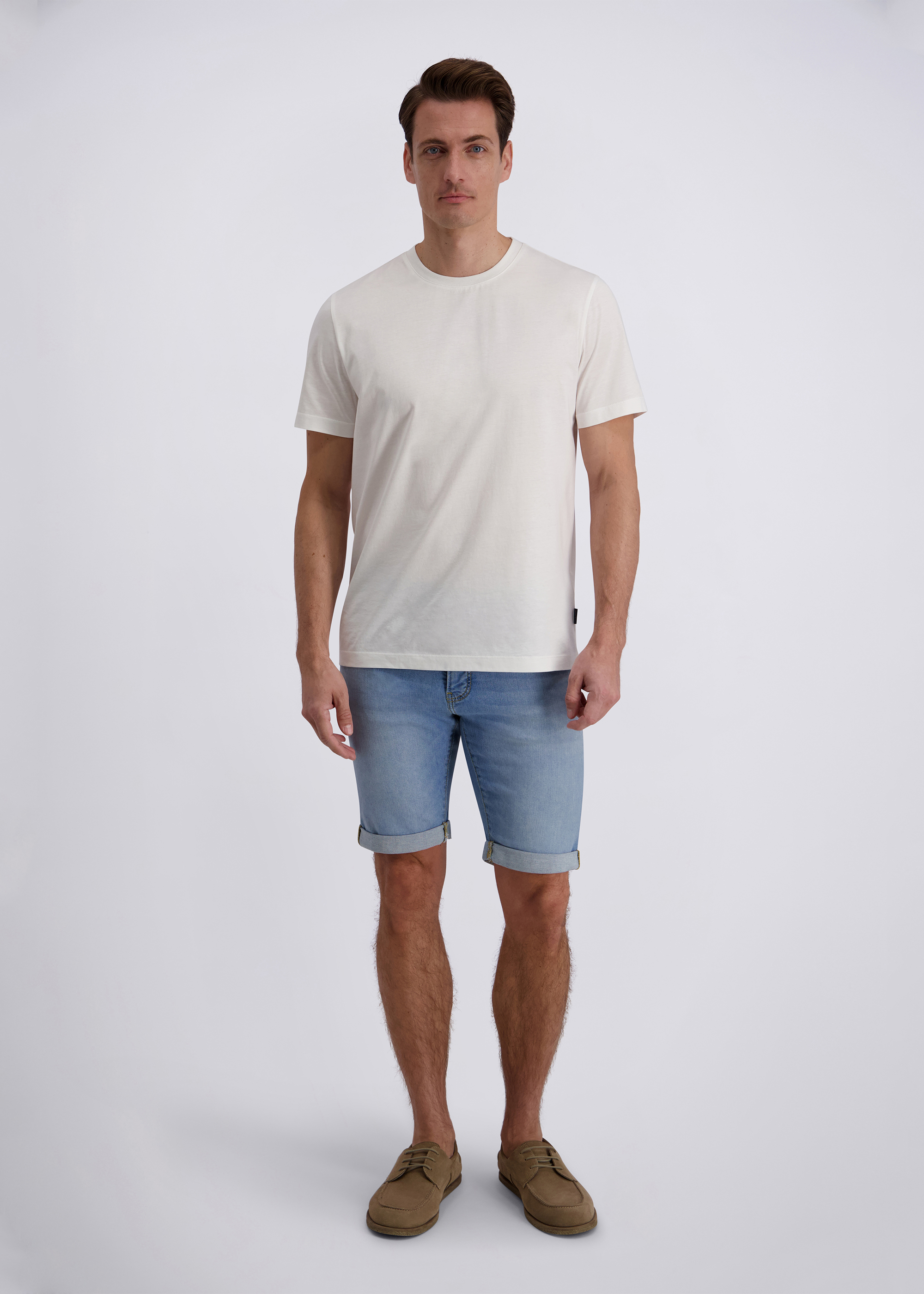 5-Pocket Short Sisteron im Regular Fit, light blue used buffies Rückansicht