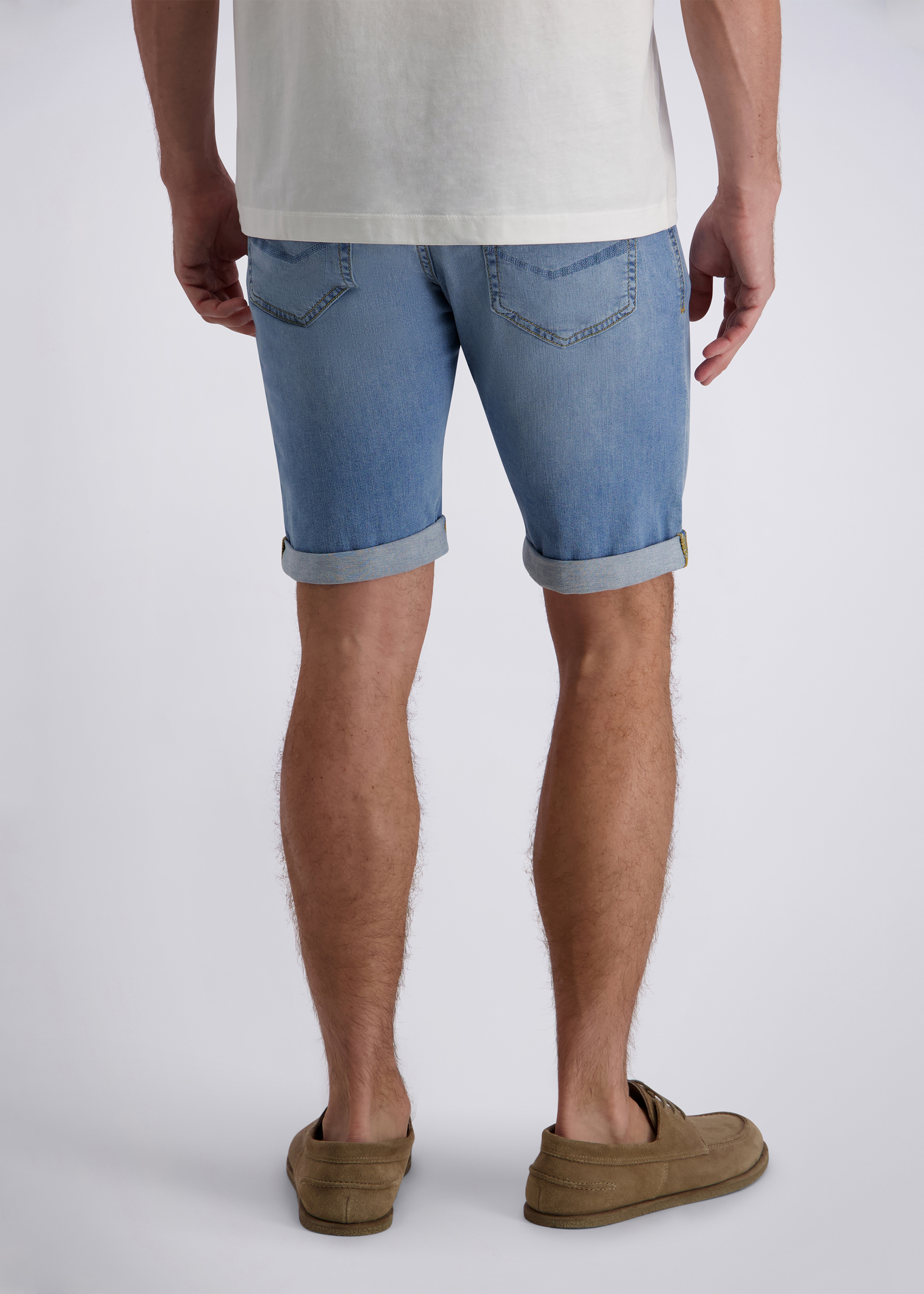 5-Pocket Short Sisteron im Regular Fit, light blue used buffies Detailansicht 1