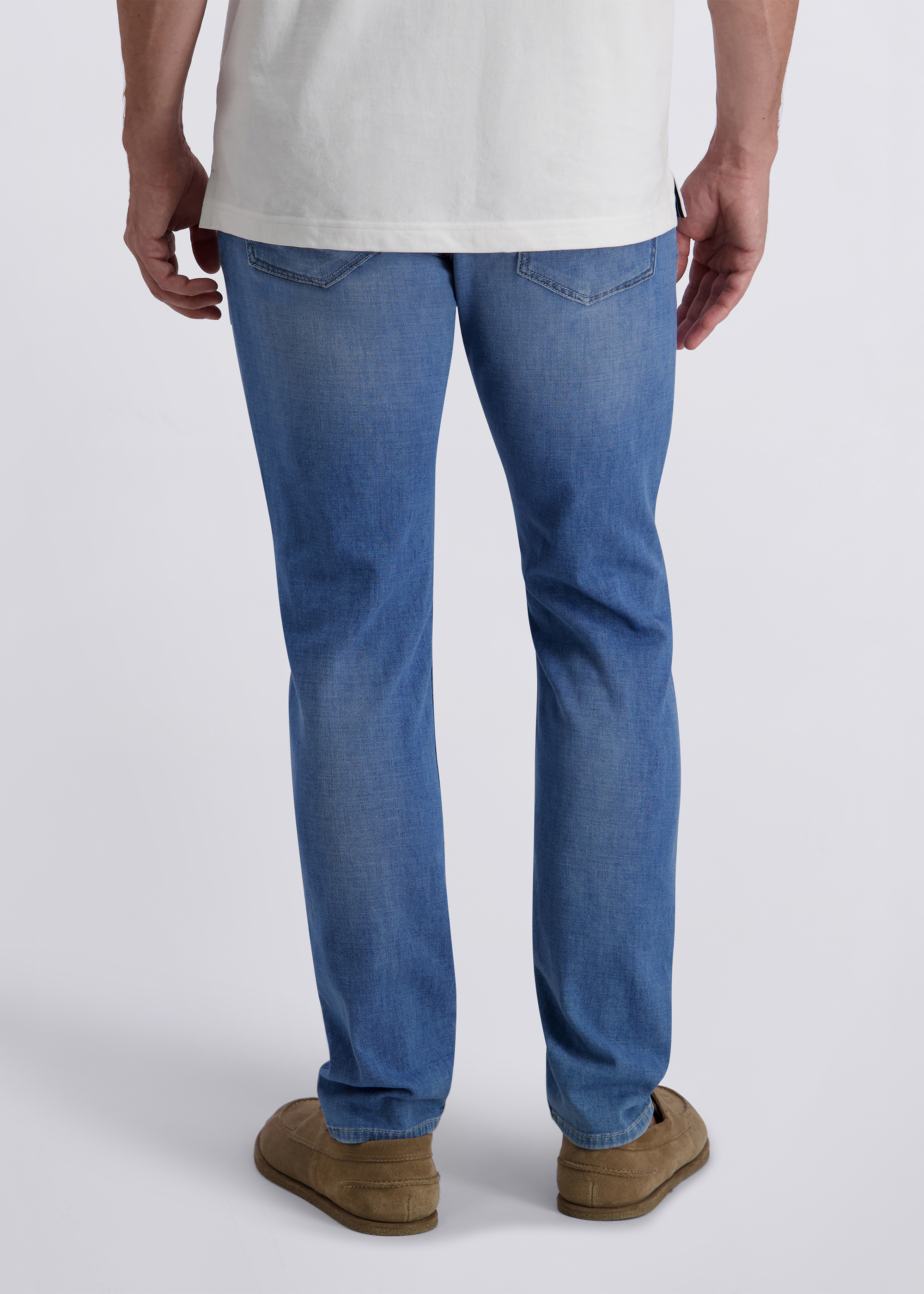 5-Pocket-Jeans Limoux im Tapered Fit, ocean blue used mustache Detailansicht 1