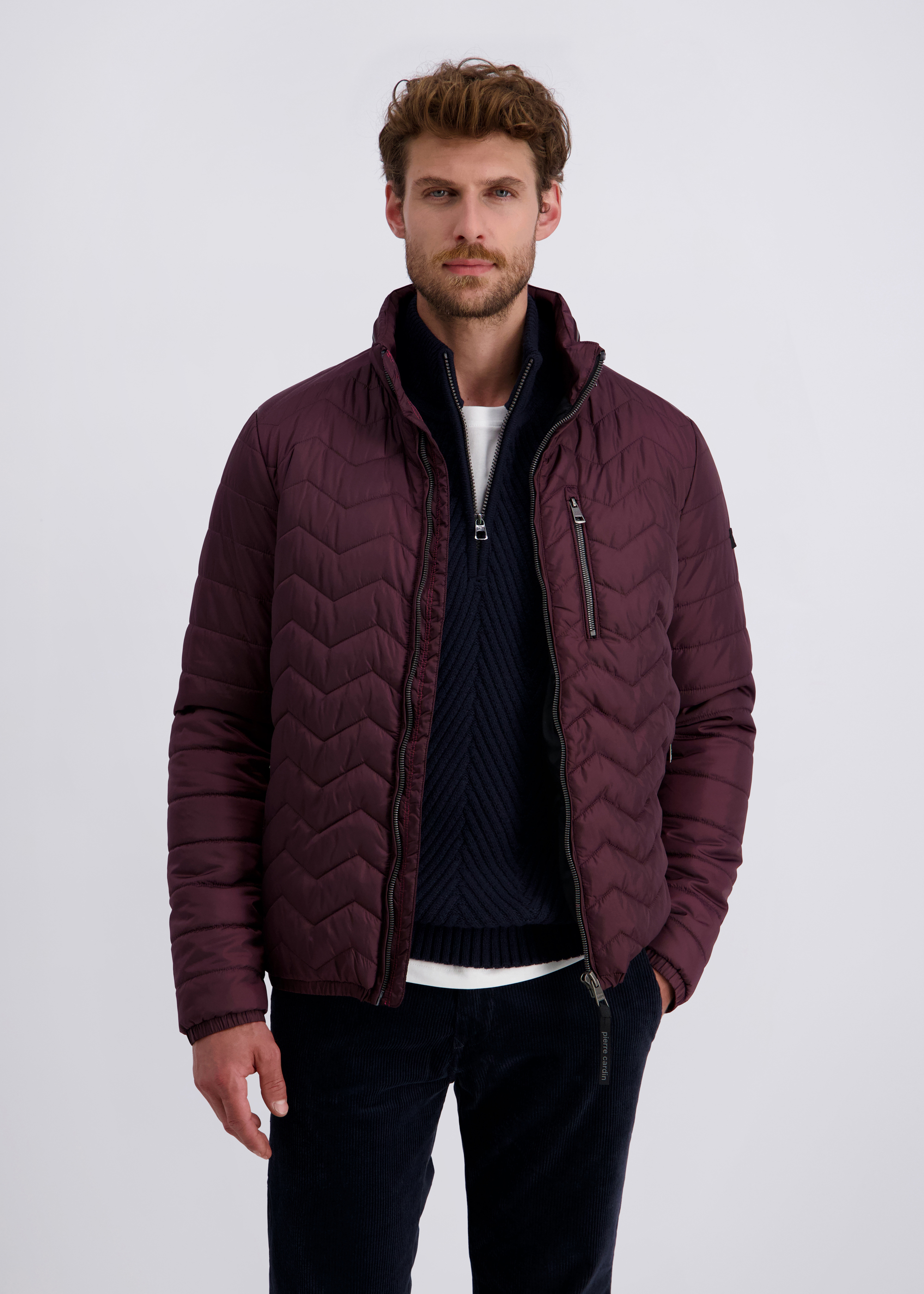 Freizeitjacke Blouson mit Reißverschluss, Winetasting Frontansicht