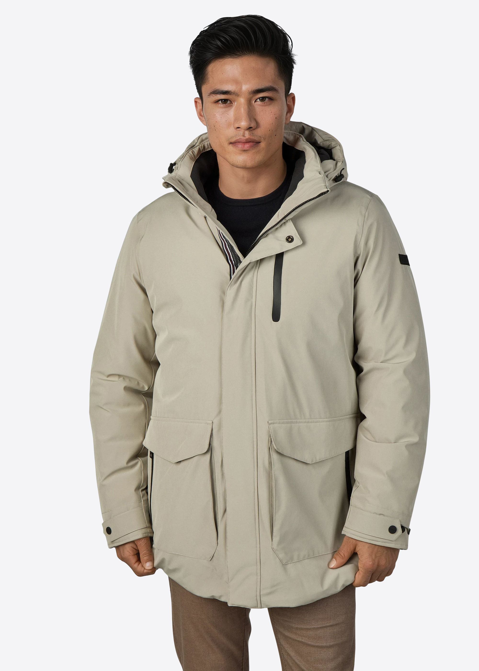 Zeitloser Winterparka, Pelican Frontansicht