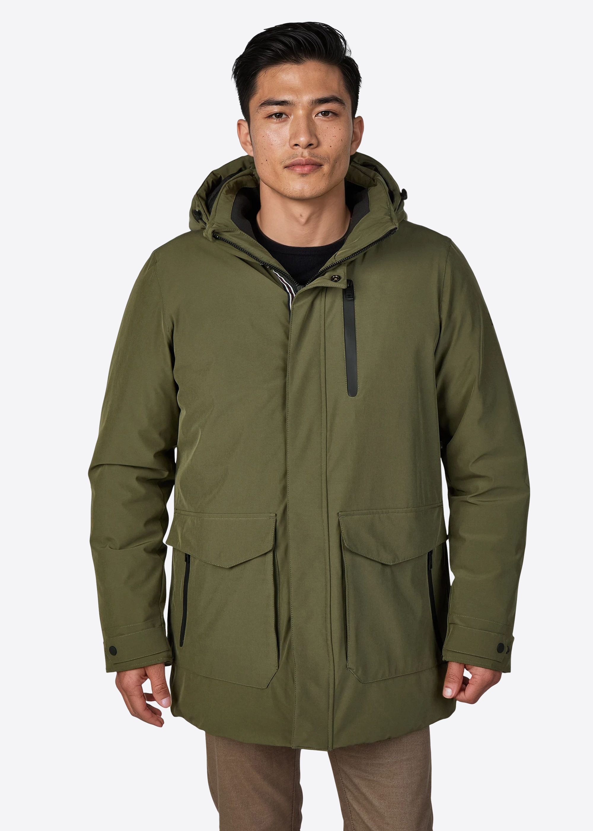 Zeitloser Winterparka, Grape Leaf Frontansicht