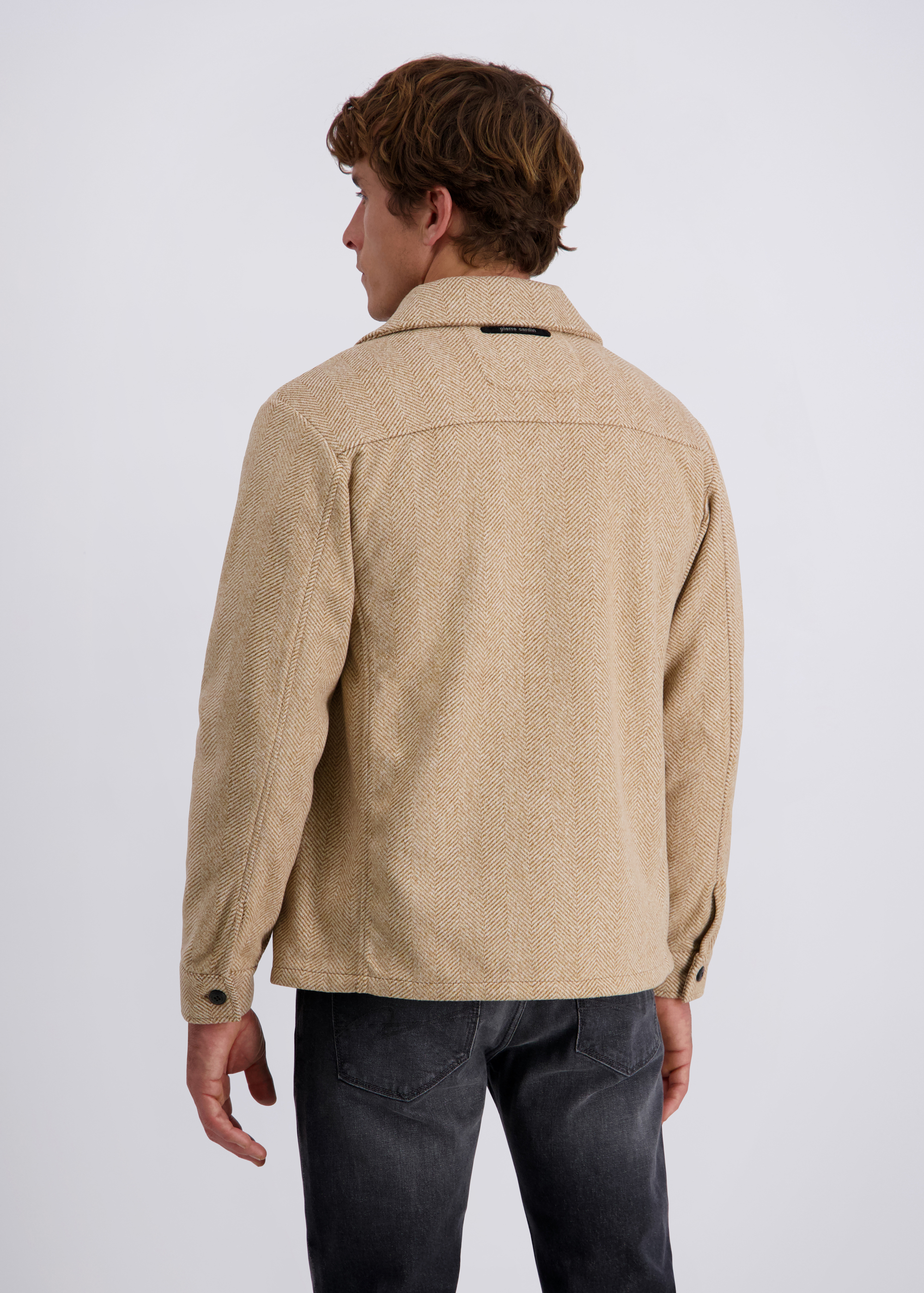 Essential Comfort-Fit-Jacke, Pale Gold Muster Detailansicht 1