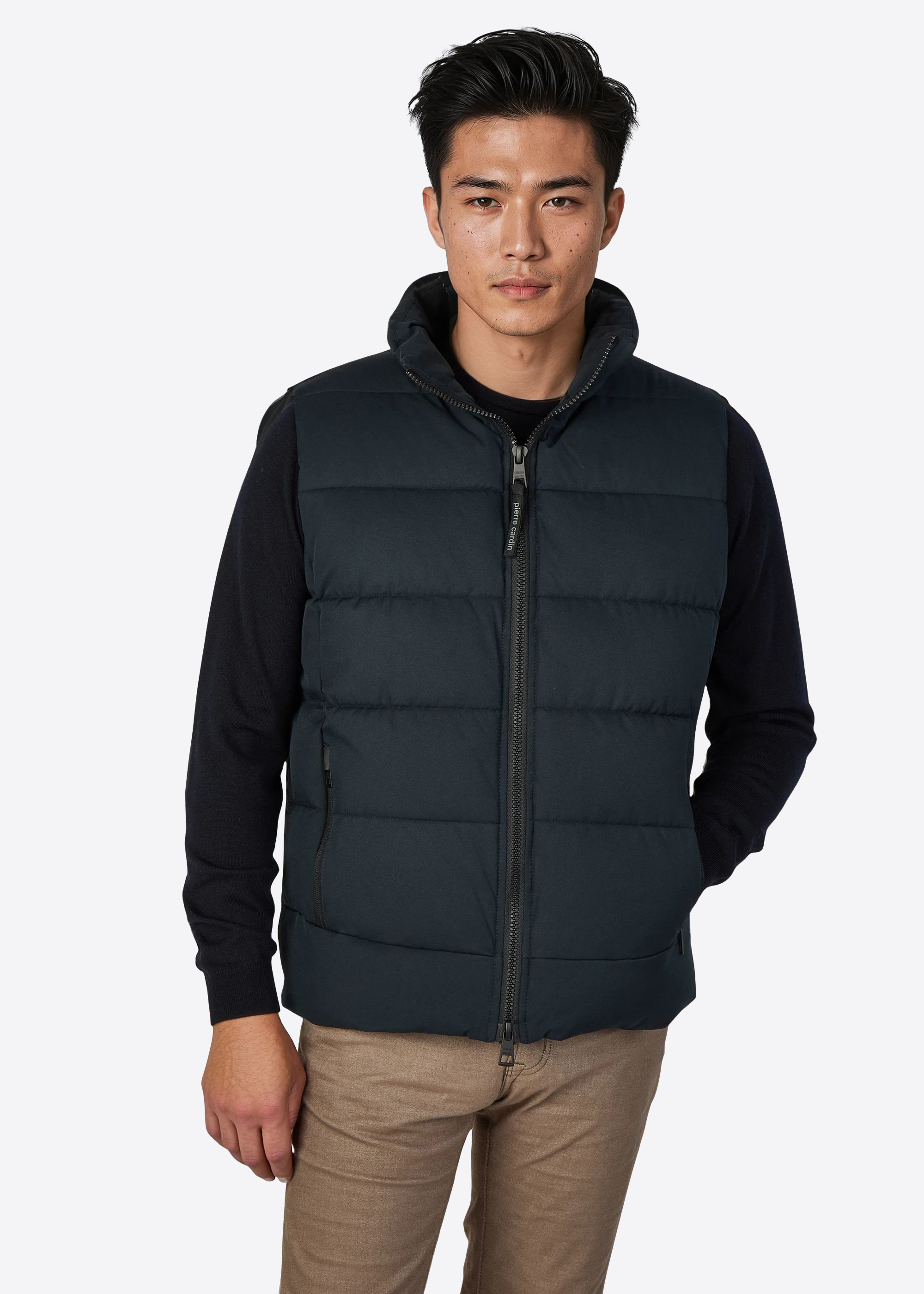 Elegante Weste mit Reißverschluss, Salute Frontansicht