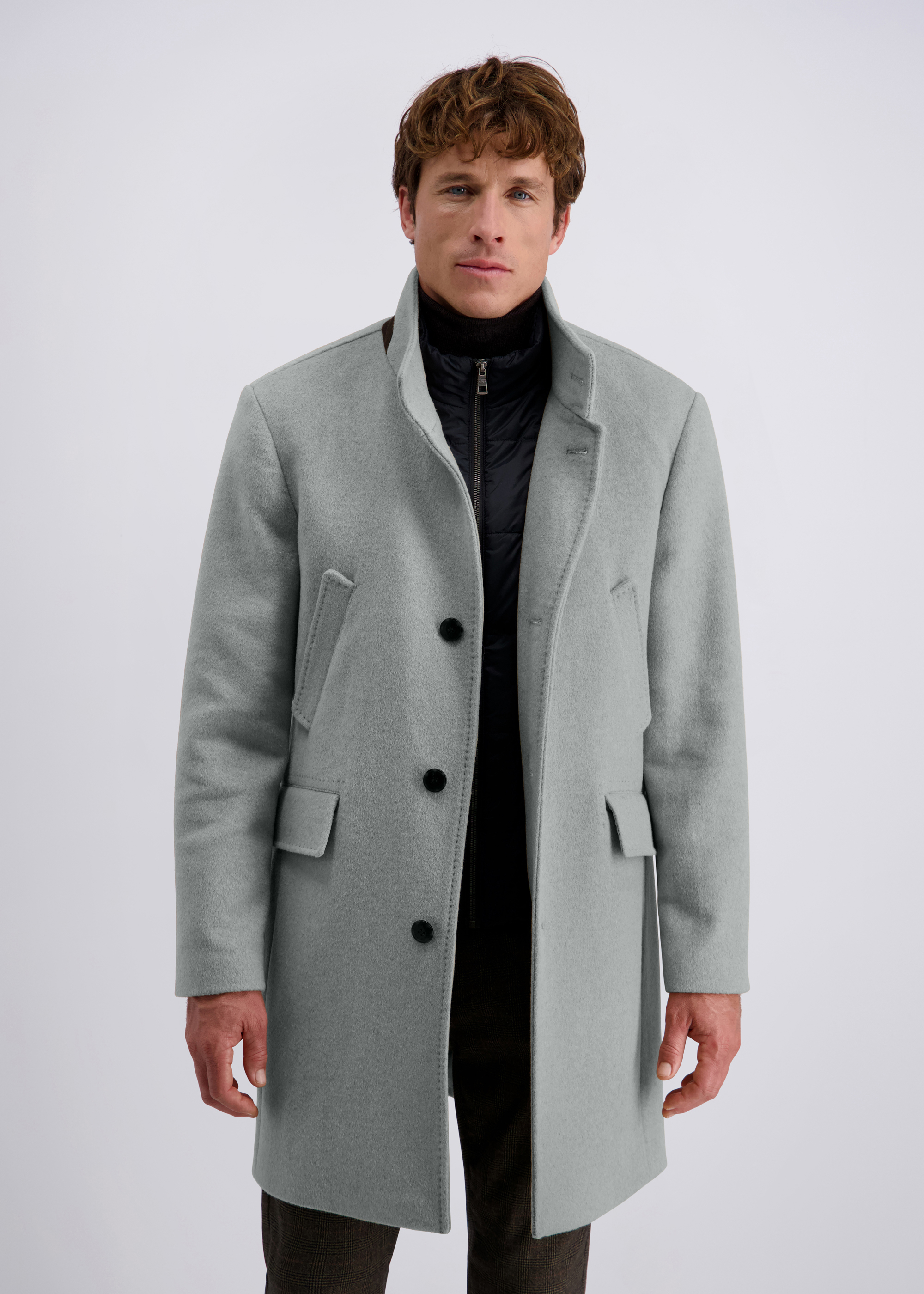 Sophisticated Blend Coat, Mirage Gray Frontansicht