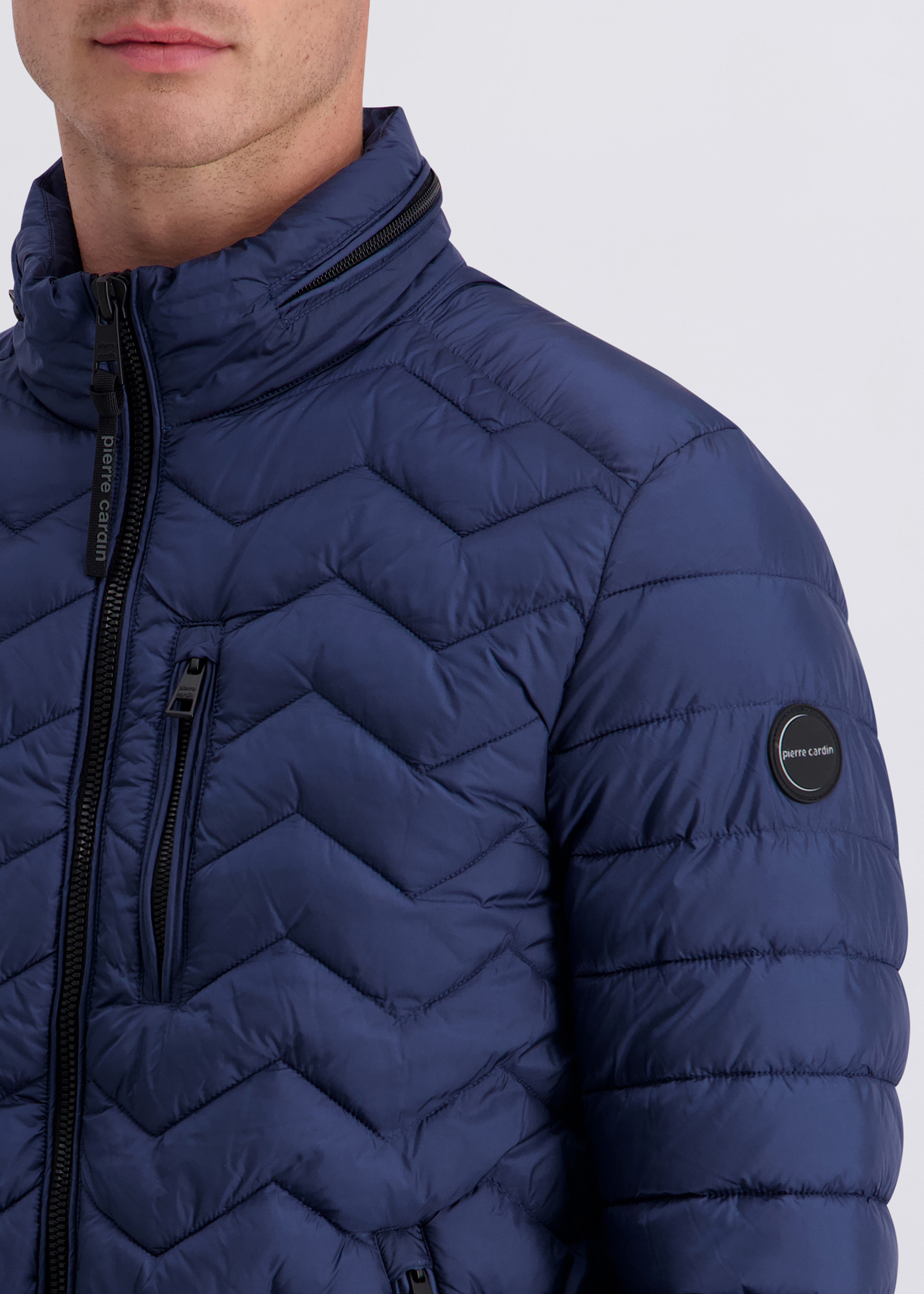 Quilted blouson with different quilting structures, Sargasso Sea Detailansicht 2